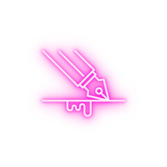 Sticker - Writing typing neon icon