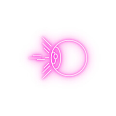 Poster - reflection from eye neon icon