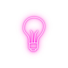 Poster - bulb sketch neon icon