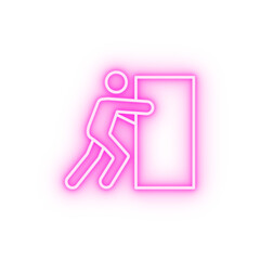 Fototapete - assistant neon icon