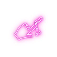 Poster - Phone neon icon