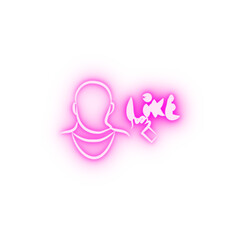 Poster - graffiti artist avatar sketch style neon icon
