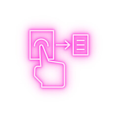 Poster - Chat free finger touch conversation neon icon