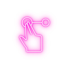 Poster - Interactive augmented reality touch neon icon
