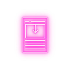 Sticker - comments neon icon