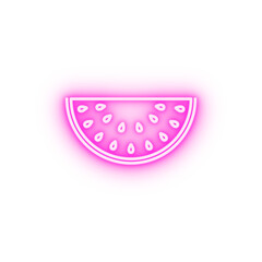 Poster - Vector watermelon neon icon