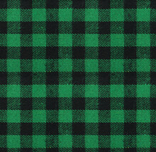Seamless Green Gingham Check Fabric Pattern
