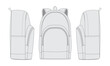 backpack vector design