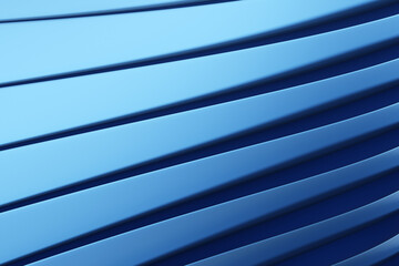 Poster - Stylish blue background. Blue scenery with curved lines. Abstract background. Striped texture. Blue pattern for site. Simple background with lines. Abstract pattern. 3d rendering.