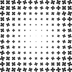 Sticker - Rotated Metaball Cross Shapes Halftone Pattern