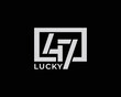 Luck 47 vector logo design