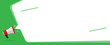 © vladwel - Important announcement message template green color for good news vector or advertising banner attention event blank template with megaphone loud speaker information promotion graphic image
