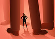 © rudall30 - Business woman surrounded by giant men feet