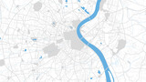 Fototapeta Mapy - Digital gray map of Bordeaux. Vector map which you can resize how you want to.