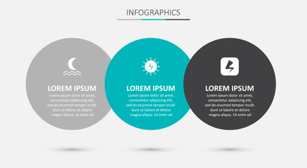 Set Solar energy panel, Night fog or smoke and Lightning bolt. Business infographic template. Vector