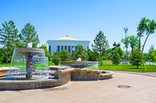 The Fountains On The Square In Tashkent, Uzbekistan
