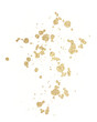 canvas print picture - Gold splatter, isolated png transparent background graphic element