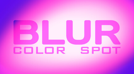 Leinwandbilder - Blur color spot with magenta halo on violet background. Vector pattern