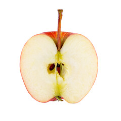 Wall Mural - Half red apple isolated on transparent png