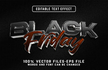 Black Friday 3d Editable Text Effect Premium Psd