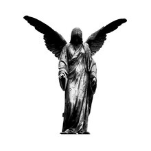 Angel Statue Isolated On White Background