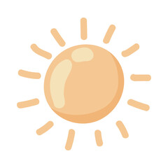 Poster - sun cartoon icon