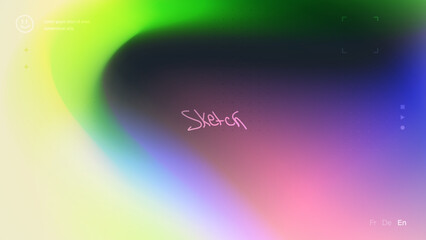 Wall Mural - abstract mesh gradient background with bright warm colors