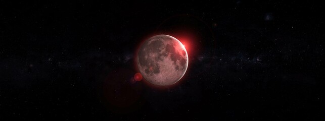 Canvas Print - hunter's moon: full moon in october 2022