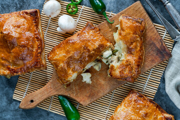 Poster - Mini chicken and mushroom puff pastry pies