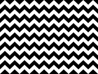 Wall Mural - Seamless chevron pattern, zigzag pattern with black and white striped lines