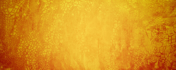 Wall Mural - yellow and orange wall cement background