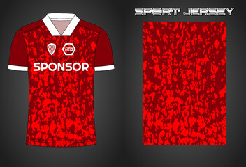 Soccer jersey sport shirt design template