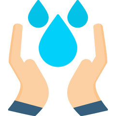 Canvas Print - Water Saving Icon