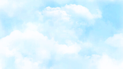 Wall Mural - Sky white clouds natural air background texture