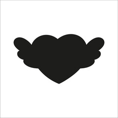 Wall Mural - Black silhouette. Vector illustration isolated on white background. Design element. Template for your design, books, stickers, posters, cards, child clothes.