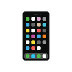 Poster - Phone emoji icon. Gadget symbol modern, simple, vector, icon for website design, mobile app, ui. Vector Illustration