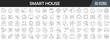 © stas111 - Smart house line icons collection. Big UI icon set in a flat design. Thin outline icons pack. Vector illustration EPS10
