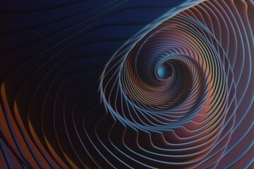 Poster - Wonderful Abstract colourful swirl golden ratio background. Starburst dynamic wave. 3d rendering illustration  Background pattern for design.