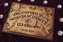 Handmade Ouija Board With Candles