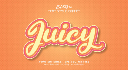 Leinwandbilder - Juicy Text Style Effect, Editable Text Effect