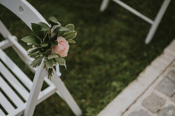 Wall Mural - wedding bouquet on the street