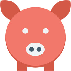 Sticker - Piggy Bank Vector Icon