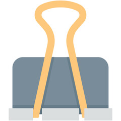 Poster - Binder Clip Colored Vector Icon