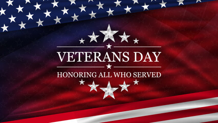 Veterans day background. National holiday of the USA.