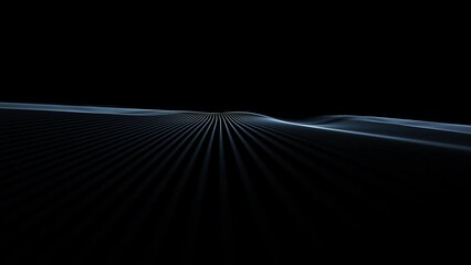Seamless wavy lines animation on clean black backgrounds. Endless loop.