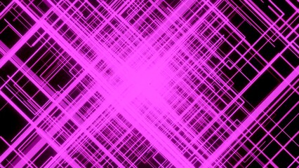 Poster - Light pink mesh. Design.A bright web on a black background in animation diverging in different directions.