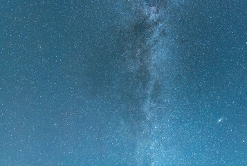 Wall Mural - Beautiful bright milky way galaxy. Night photography, starry   sky.