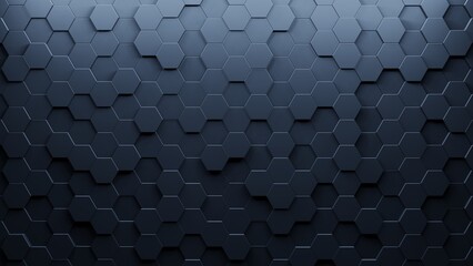 Aufkleber - Realistic abstract honeycomb background. 3d rendering.