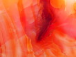Macro Shot of a Large Carnelian Crystal Heart - Abstract Carnelian Layers