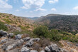 Mountain  nature in the national reserve - Nahal Mearot Nature Preserve, near Haifa, in northern Israel